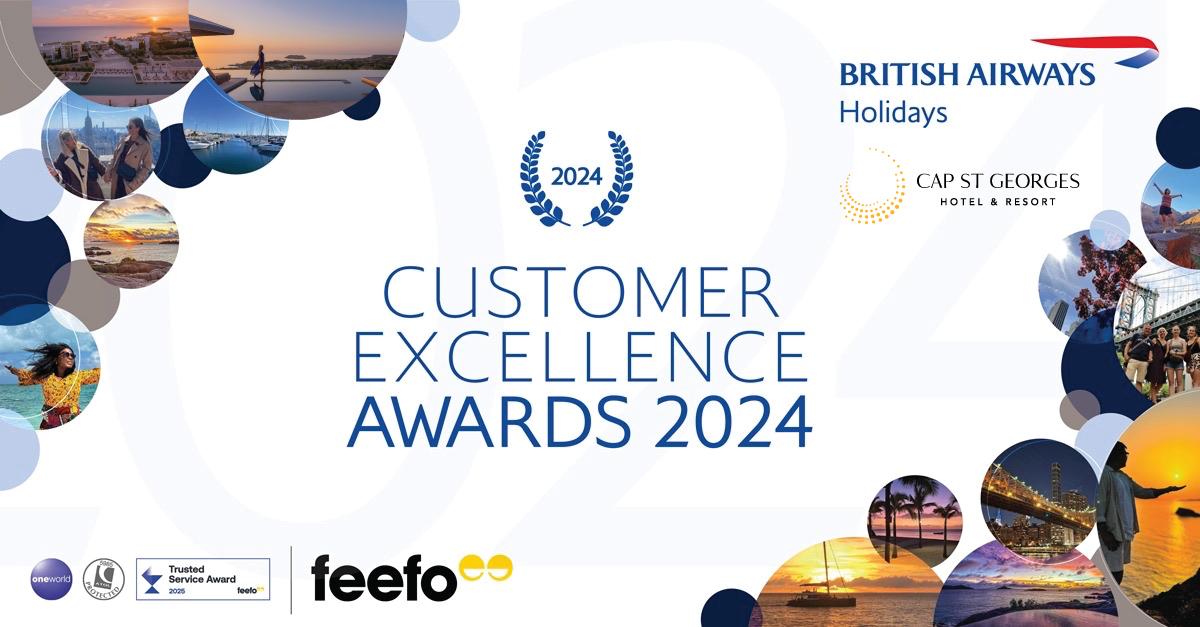 Διεθνής διάκριση για το Cap St Georges Hotel & Resort με το British Airways Holidays Customer Excellence Award 2024 Διεθνής διάκριση για το Cap St Georges Hotel & Resort με το British Airways Holidays Customer Excellence Award 2024