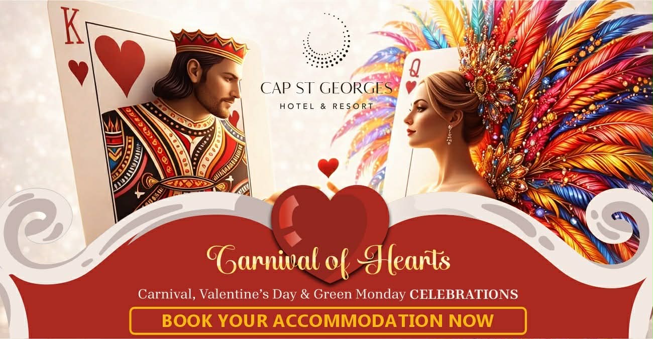 Carnival of Hearts: A Three-Day Celebration of Love and Festivity at Cap St Georges Hotel Resort - Don't miss it! Book your stay now and live the three-day experience to the fullest