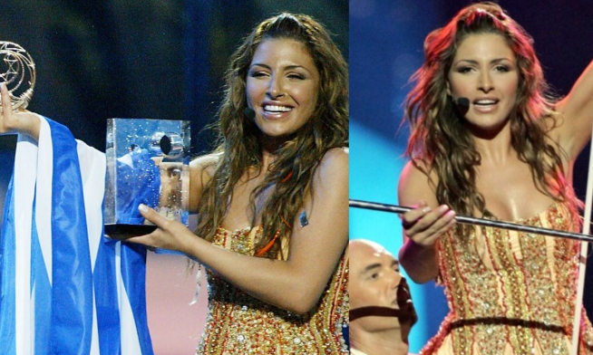 Eurovision: &Sigma;&alpha;&nu; &sigma;ή&mu;&epsilon;&rho;&alpha; &tau;&omicron; &sigma;ή&kappa;&omega;&sigma;&epsilon; &eta; &Pi;&alpha;&pi;&alpha;&rho;ί&zeta;&omicron;&upsilon;! &Sigma;&tau;&eta;&nu; &kappa;&omicron;&rho;&upsilon;&phi;ή &tau;&eta;&sigmaf; &Epsilon;&upsilon;&rho;ώ&pi;&eta;&sigmaf; &eta; &Epsilon;&lambda;&lambda;ά&delta;&alpha; &mu;&epsilon; &tau;&omicron; &laquo;My number One&raquo;