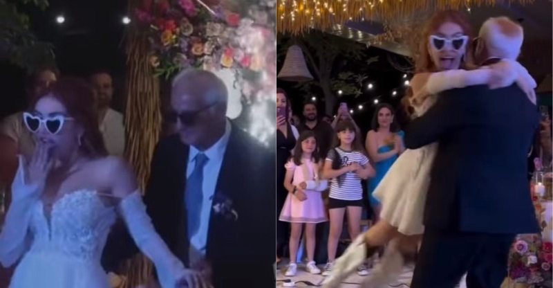 Χόρεψε trap με τον μπαμπά της στο γαμήλιο party