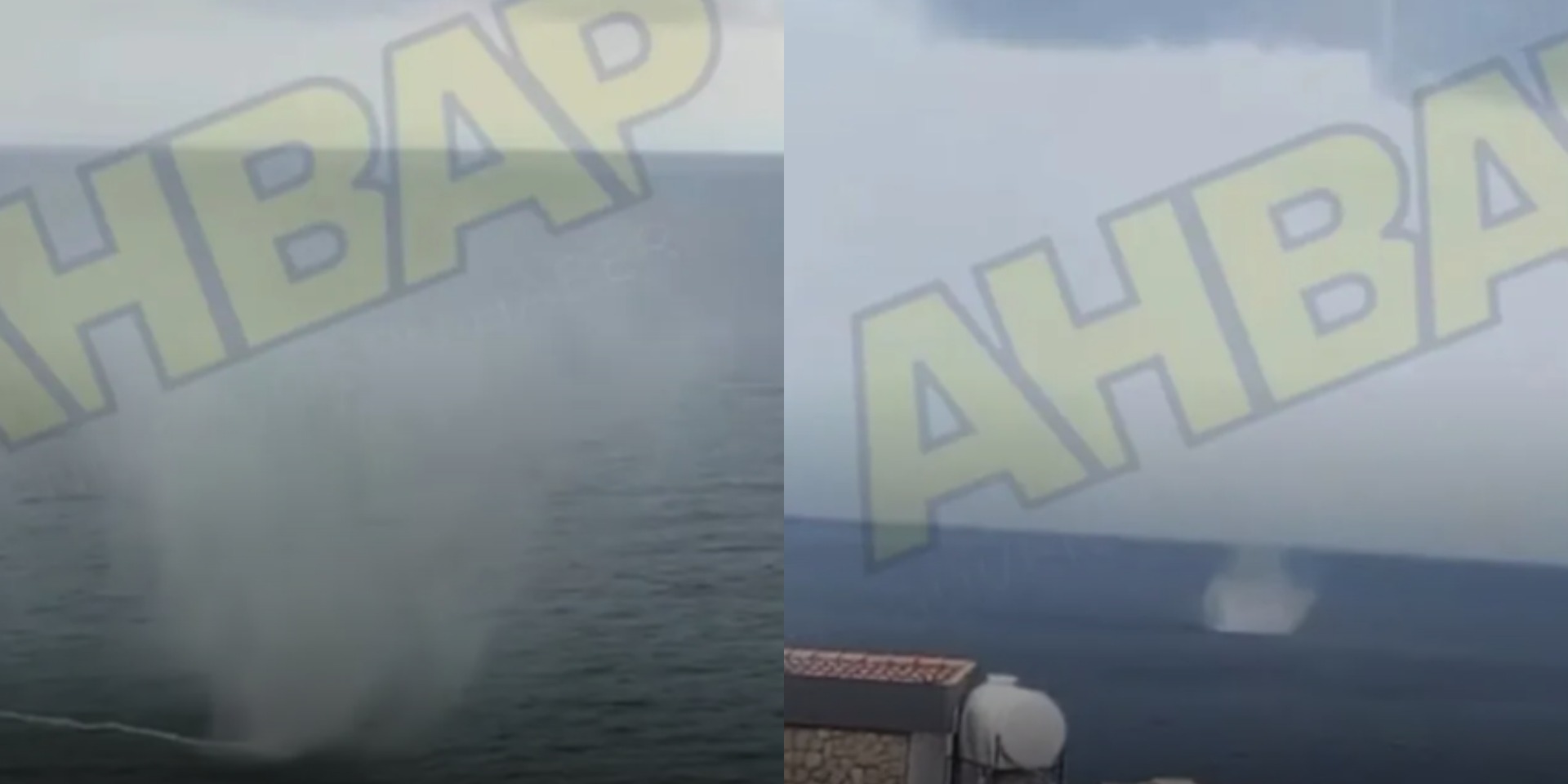 VIDEO: Εντυπωσιακό στιγμιότυπο από υδροστρόβιλο λόγω της κακοκαιρίας