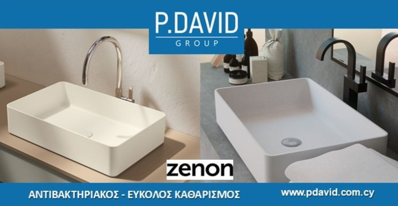 ZENON: A MODERN AND ELEGANT COUNTERTOP WASHBASIN ΑΝΤΙΒΑΚΤΗΡΙΑΚΟΣ EΥΚΟΛΟΣ ΚΑΘΑΡΙΣΜΟΣ