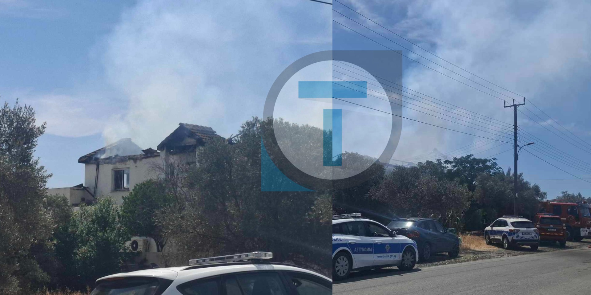 Φωτιά στο Τσέρι: «Στάχτη και αποκαΐδια» η οικία