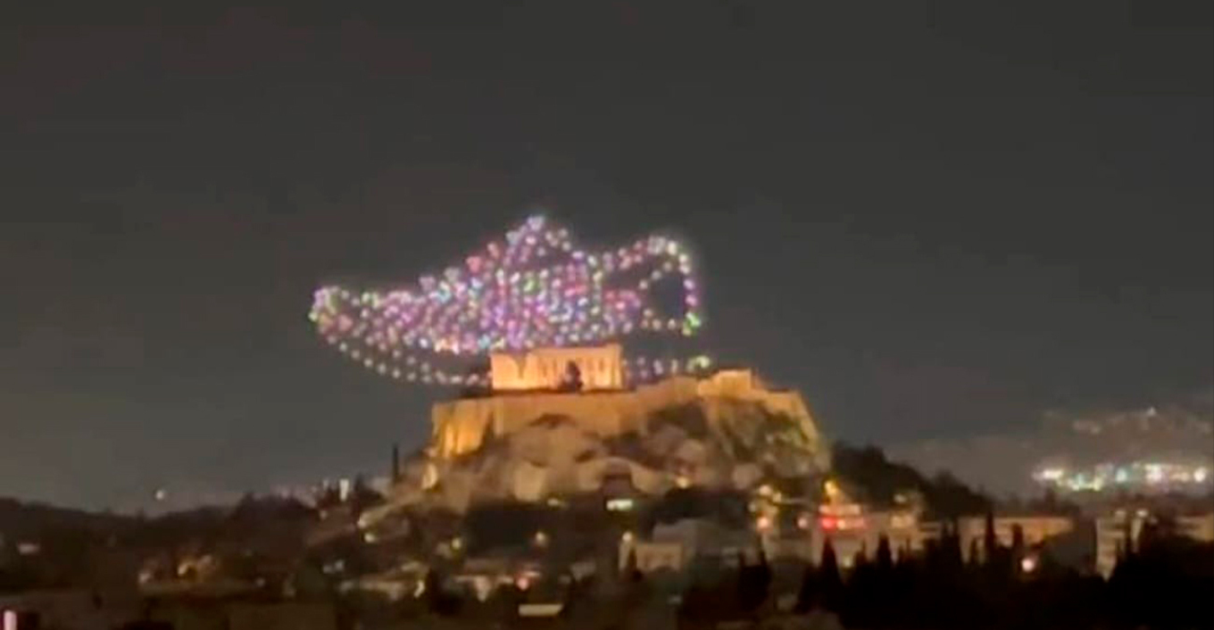 Από το Ζάππειο, αντί 380 ευρώ, πήραν άδεια για την απογείωση των drones της Adidas με φόντο την Ακρόπολη