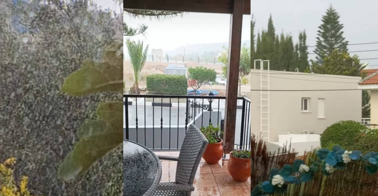 «Θα μας πάρει ο αέρας»: «Άνοιξαν» οι ουρανοί σε διάφορες περιοχές της Κύπρου – Δείτε βίντεο
