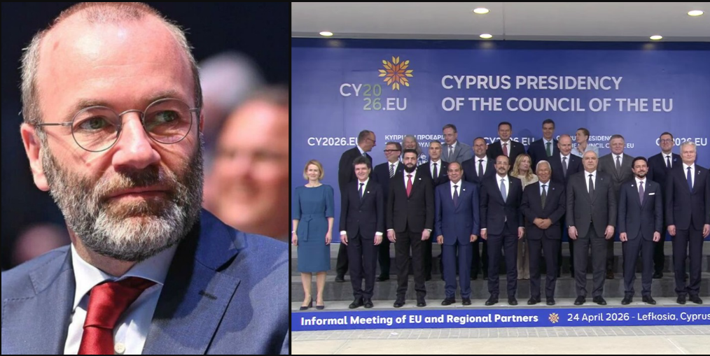 &Pi;&alpha;&rho;έ&mu;&beta;&alpha;&sigma;&eta; Manfred Weber: &laquo;&Sigma;&tau;&eta; &kappa;&omicron;&rho;&upsilon;&phi;ή &tau;&eta;&sigmaf; &Kappa;&upsilon;&pi;&rho;&iota;&alpha;&kappa;ή&sigmaf; &Pi;&rho;&omicron;&epsilon;&delta;&rho;ί&alpha;&sigmaf; &tau;&omicron; Ά&rho;&theta;&rho;&omicron; 42.7 - &Sigma;&upsilon;&sigma;&tau;ά&theta;&eta;&kappa;&epsilon; &Epsilon;&pi;&iota;&tau;&rho;&omicron;&pi;ή Ά&mu;&upsilon;&nu;&alpha;&sigmaf;&raquo;