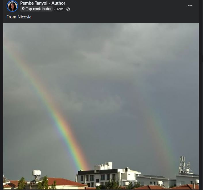 Γέμισε η Κύπρος ουράνια τόξα – Μαγικές εικόνες πάνω από τη Λευκωσία αλλά και τη θάλασσα