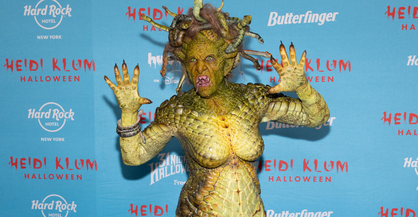 Η Χάιντι Κλουμ μεταμορφώθηκε σε Μέδουσα στο φετινό πάρτι της για το Χάλογουιν