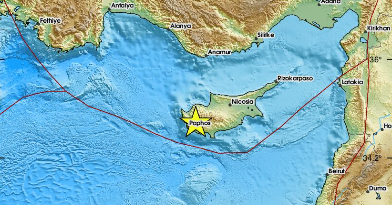Σεισμική δόνηση ταρακούνησε την Κύπρο