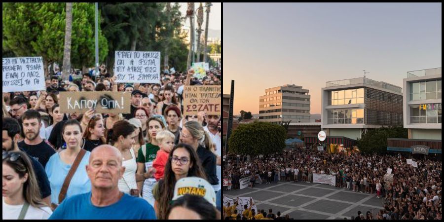 «Αν ο πλανήτης ήταν τράπεζα, θα τον σώζατε» – Μήνυμα αγανάκτησης και αγάπης για τον τόπο από διαμαρτυρόμενους στη Λεμεσό