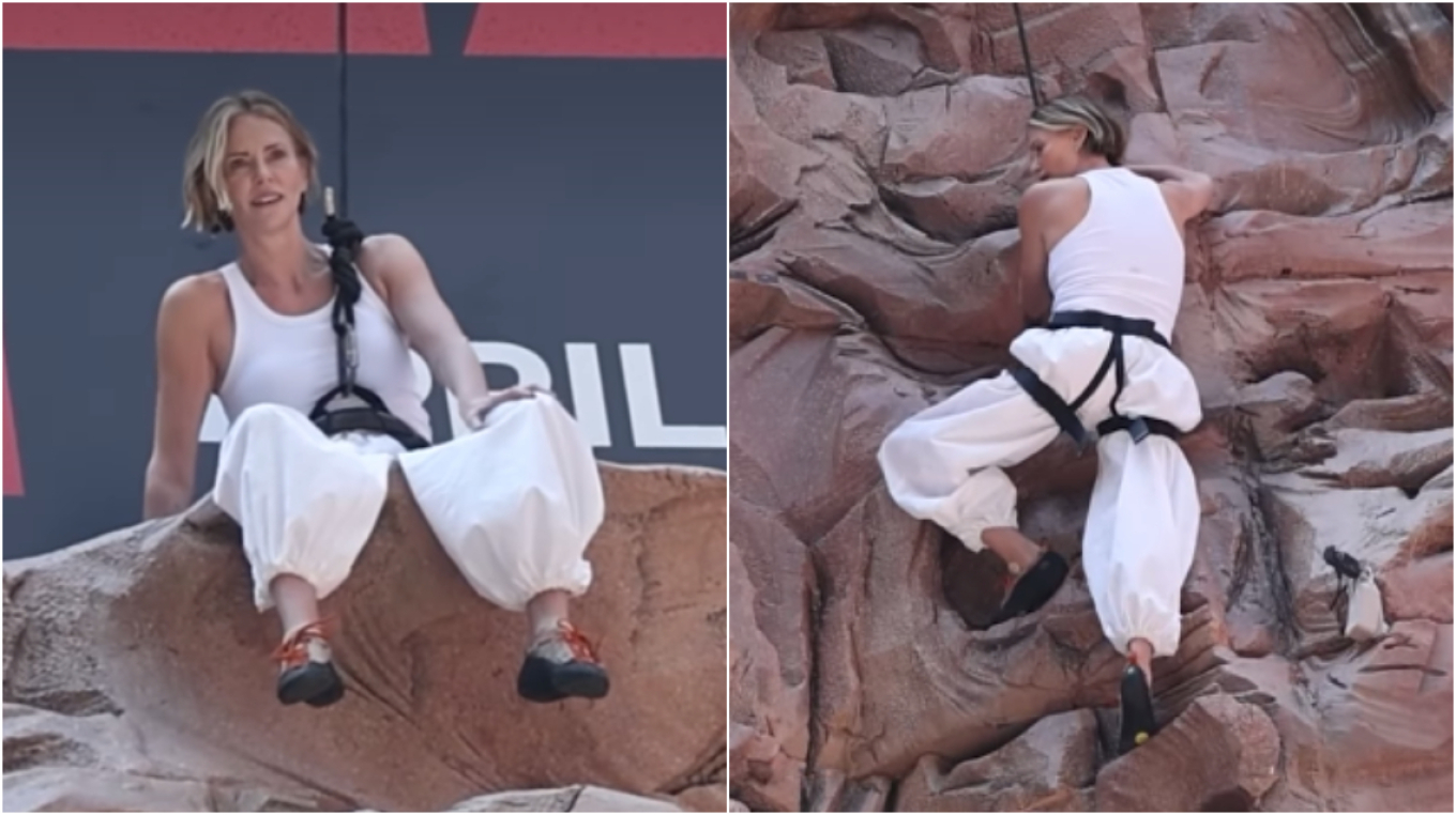 VIDEO: &Eta; &Sigma;&alpha;&rho;&lambda;ί&zeta; &Theta;&epsilon;&rho;ό&nu; &sigma;&kappa;&alpha;&rho;&phi;ά&lambda;&omega;&sigma;&epsilon; &sigma;&epsilon; &kappa;&tau;ί&rho;&iota;&omicron; &sigma;&tau;&eta;&nu; Times Square