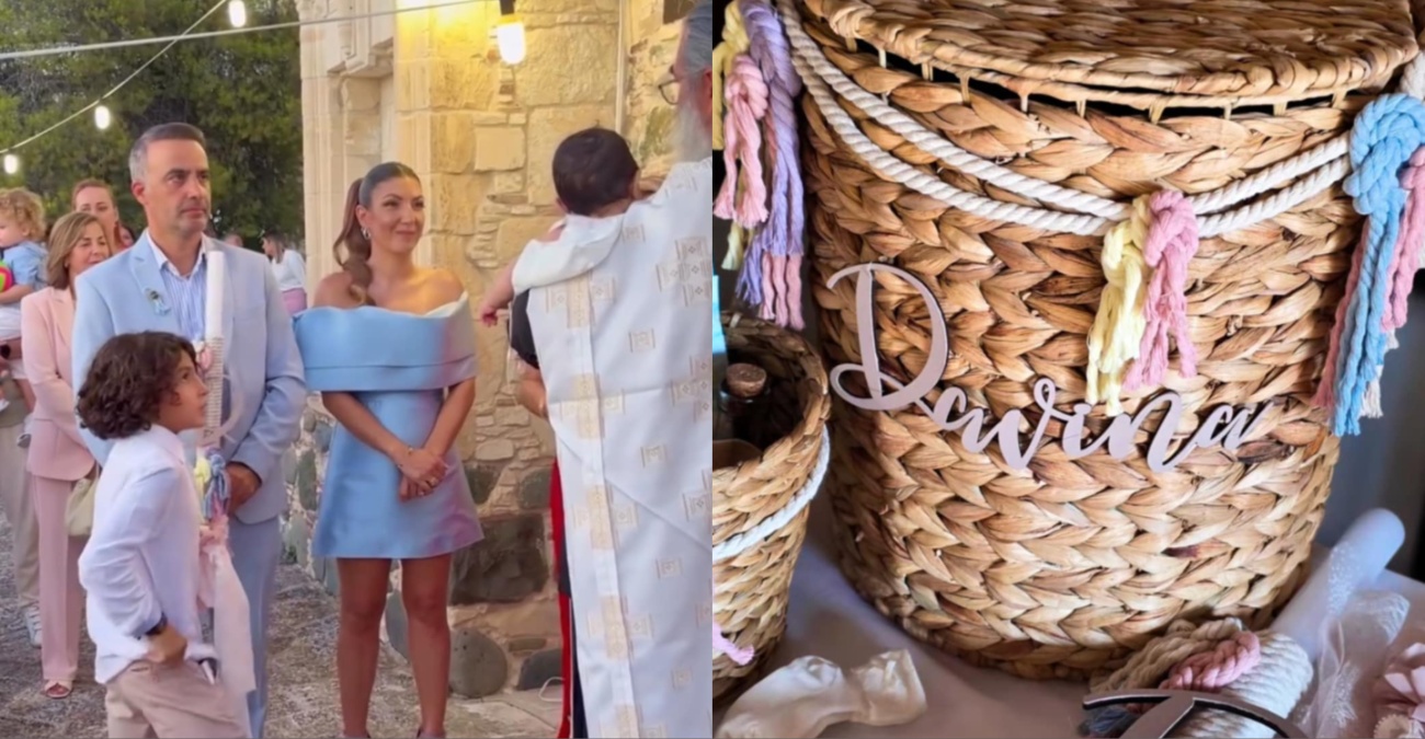 Μιχάλης Σοφοκλέους – Παναγιώτα Ιακώβου: Βάφτισαν την οκτώ χρονών κορούλα τους – Δείτε φωτογραφίες