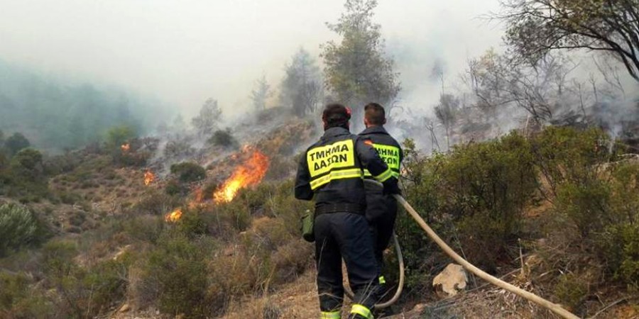 Σε επίπεδο «Κόκκινου Συναγερμού» ο κίνδυνος πρόκλησης δασικών πυρκαγιών αύριο Δευτέρα