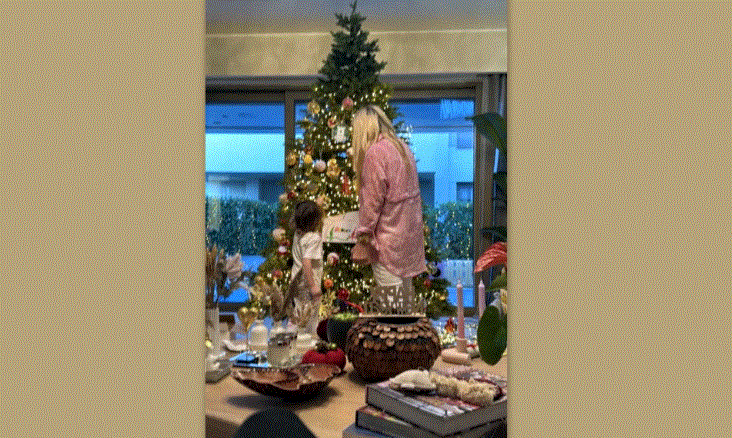 Οικονομάκου: Στόλισε με τα παιδιά της αλλά γιατί άφησε «γυμνή» την κορυφή του δέντρου;