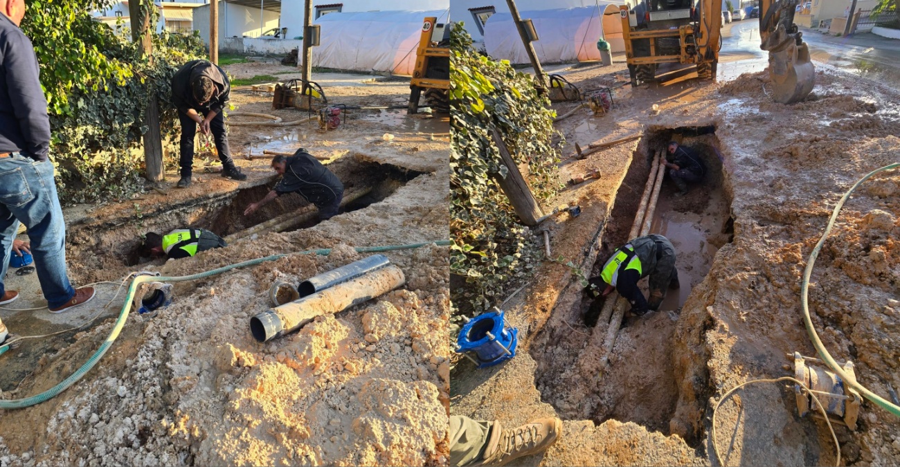 Επί ποδός από την Πρωτοχρονιά – Άμεση κινητοποίηση για σοβαρή απώλεια νερού στο Παραλίμνι – Δείτε φωτογραφίες Επί ποδός από την Πρωτοχρονιά – Άμεση κινητοποίηση για σοβαρή απώλεια νερού στο Παραλίμνι – Δείτε φωτογραφίες