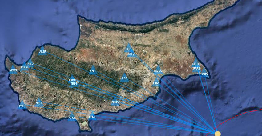 Αισθητός σε όλη την Κύπρο ο σεισμός