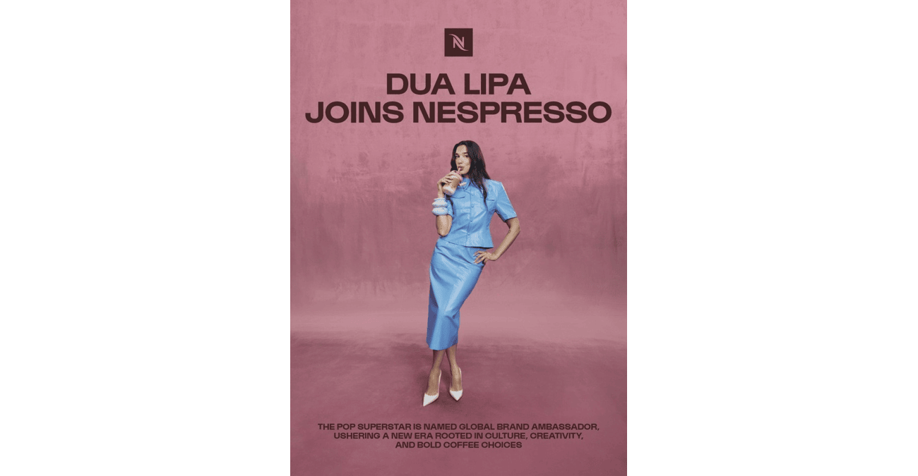 &Eta; Dua Lipa &epsilon;ί&nu;&alpha;&iota; &tau;&omicron; &nu;έ&omicron; &pi;&rho;ό&sigma;&omega;&pi;&omicron; &tau;&eta;&sigmaf; Nespresso