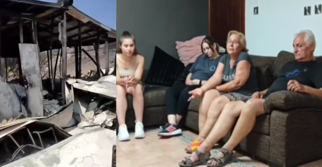Βίντεο - Συγκλονιστική ιστορία από τον Άγιο Θεράπων: Λυγίζει η γιαγιά - Οικογένεια με έγκυο 7 μηνών και μικρό παιδί έχασε ολοσχερώς το σπίτι  class=
