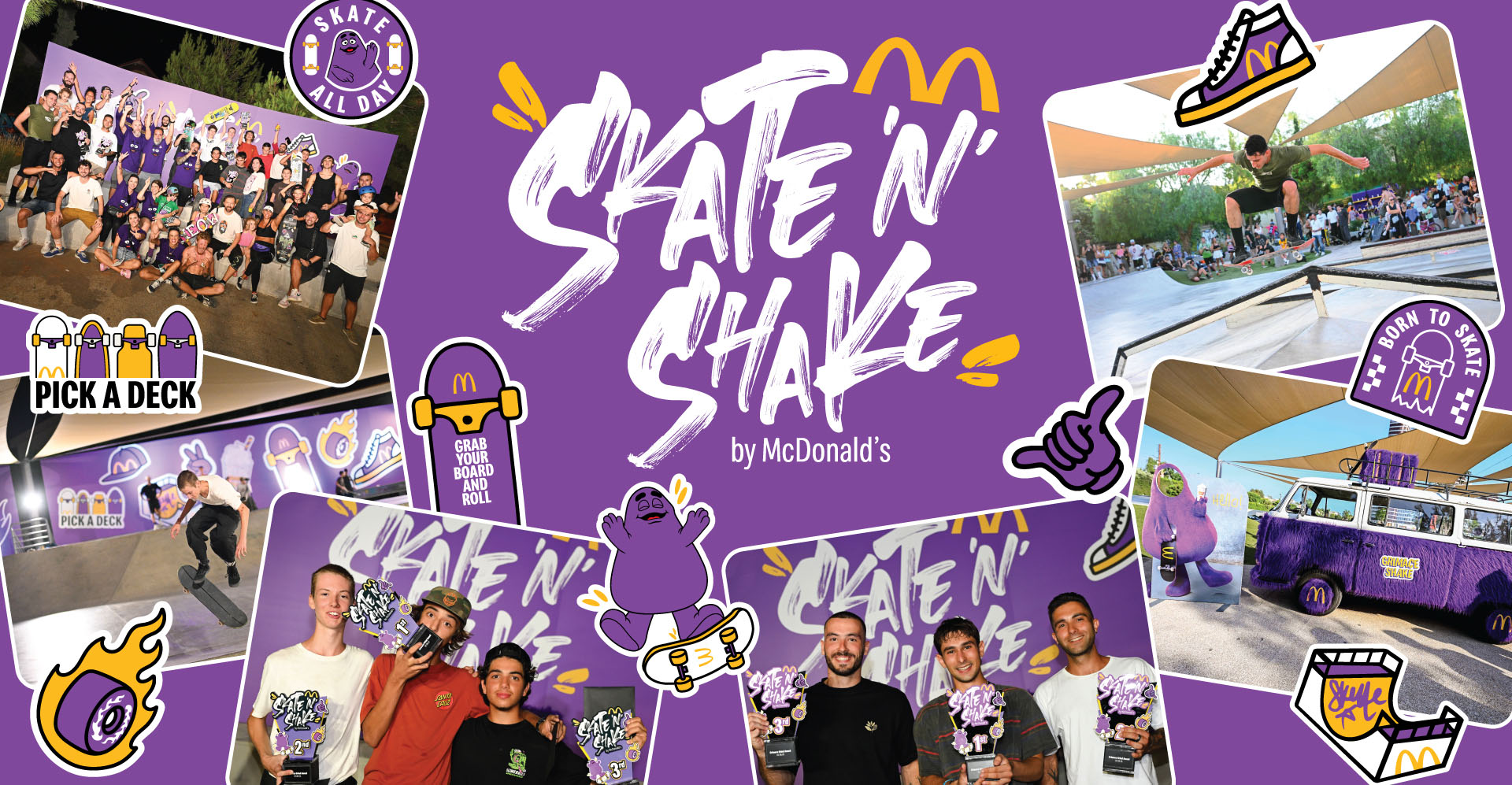 Skate n Shake Fun Day με το Grimace Shake!