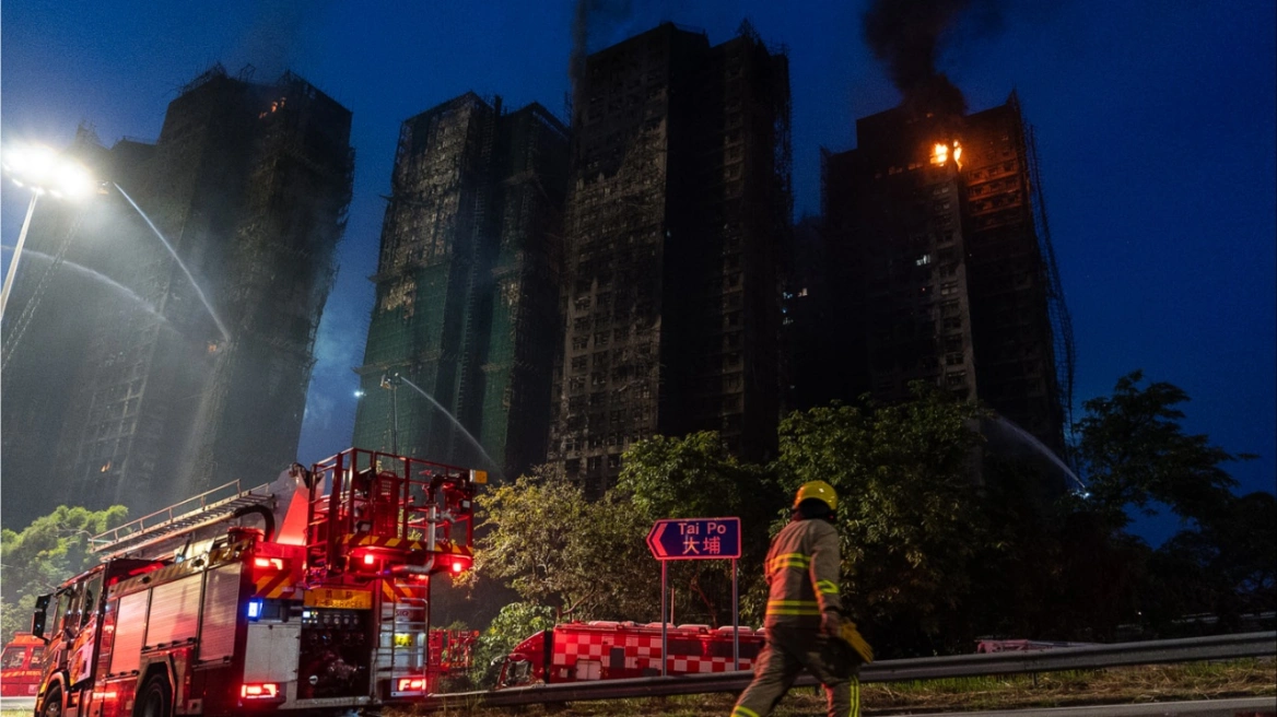 Στους 94 αυξήθηκαν οι νεκροί της πυρκαγιάς σε ουρανοξύστες του Χονγκ Κονγκ
