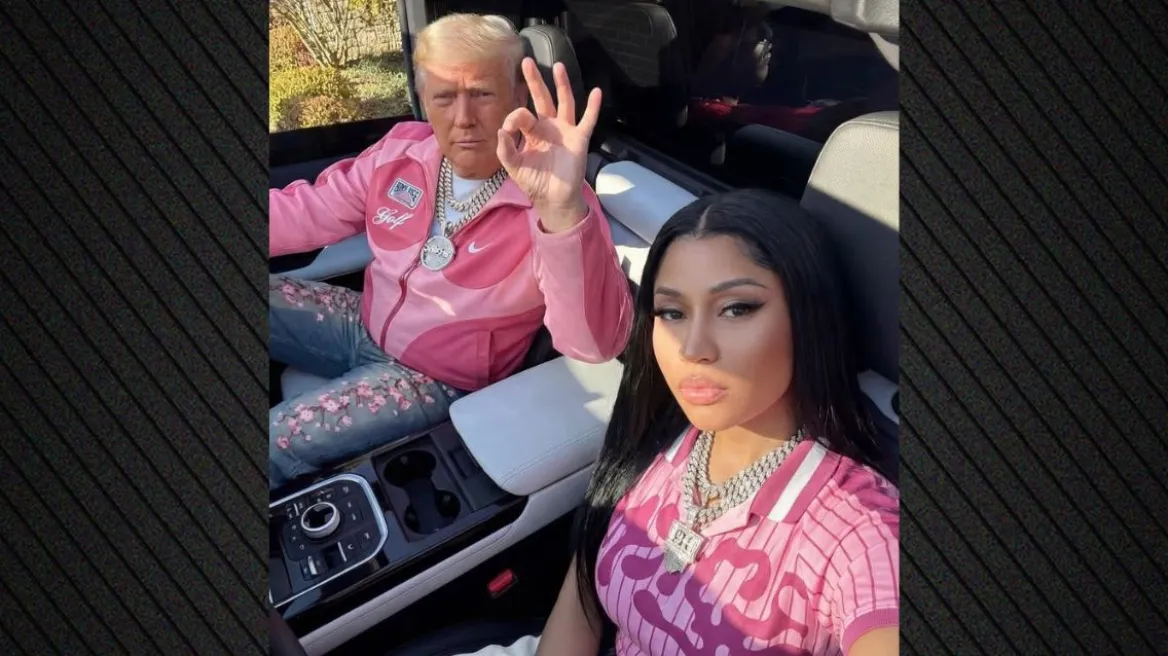 &Eta; &Nu;ί&kappa;&iota; &Mu;&iota;&nu;ά&zeta; &alpha;&nu;έ&beta;&alpha;&sigma;&epsilon; &phi;&omega;&tau;&omicron;&gamma;&rho;&alpha;&phi;ί&epsilon;&sigmaf; AI &mu;&epsilon; &tau;&omicron;&nu; &Nu;&tau;ό&nu;&alpha;&lambda;&nu;&tau; &Tau;&rho;&alpha;&mu;&pi; &phi;&omicron;&rho;ώ&nu;&tau;&alpha;&sigmaf; &alpha;&sigma;&omicron;&rho;&tau;ί &rho;&omicron;&zeta; &rho;&omicron;ύ&chi;&alpha; &kappa;&alpha;&iota; &pi;&rho;&omicron;&kappa;ά&lambda;&epsilon;&sigma;&epsilon; &alpha;&nu;&tau;&iota;&delta;&rho;ά&sigma;&epsilon;&iota;&sigmaf;