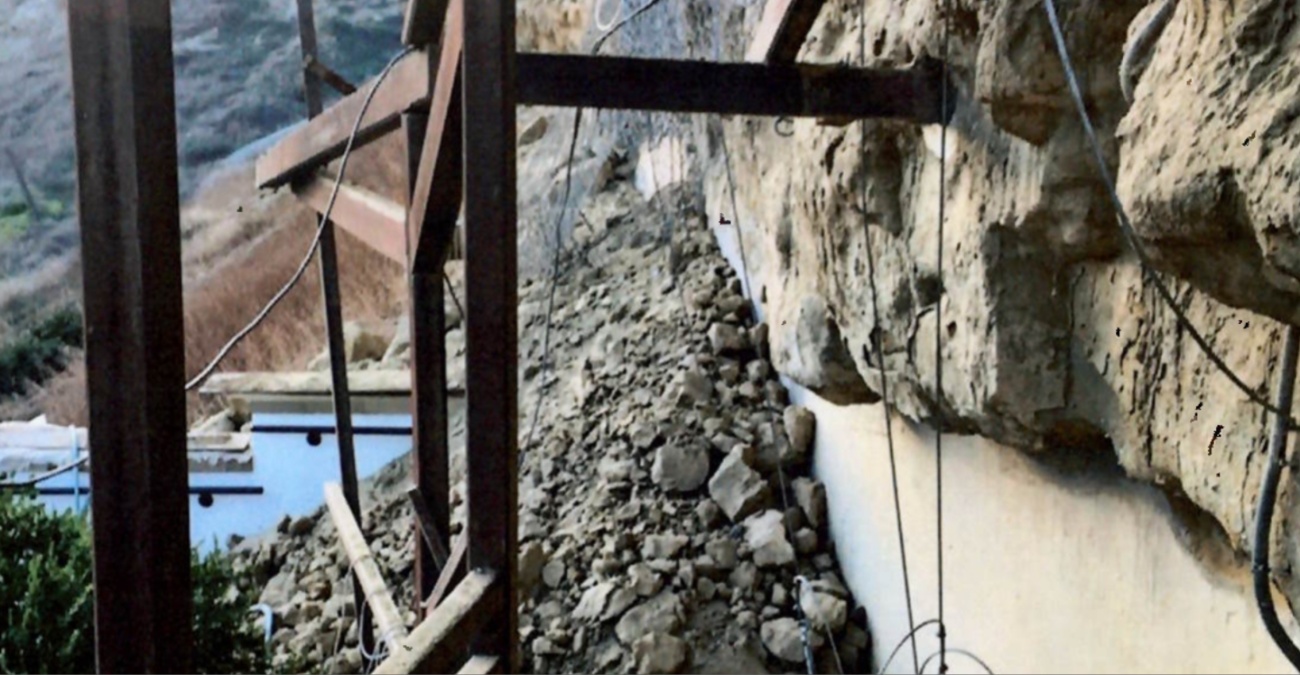 Κίνδυνος για νέα κατολίσθηση στην Χρυσοσπηλιώτισσα;