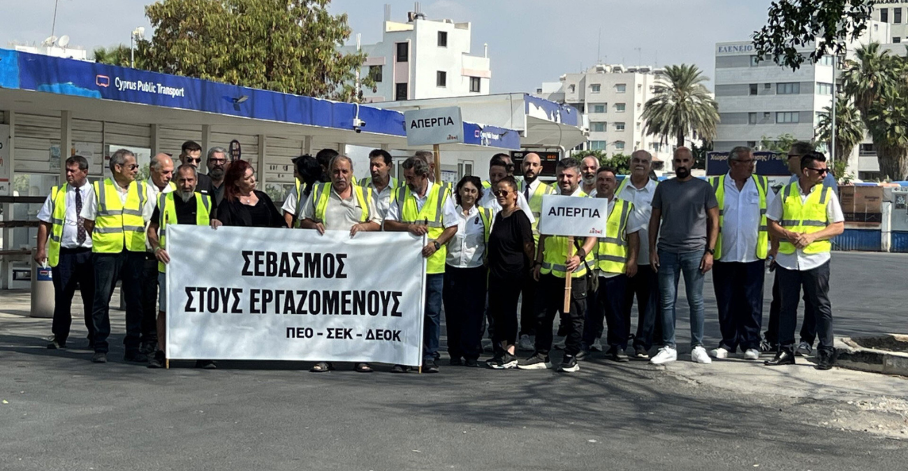 Συνεχίζεται η απεργία στα λεωφορεία Λάρνακας
