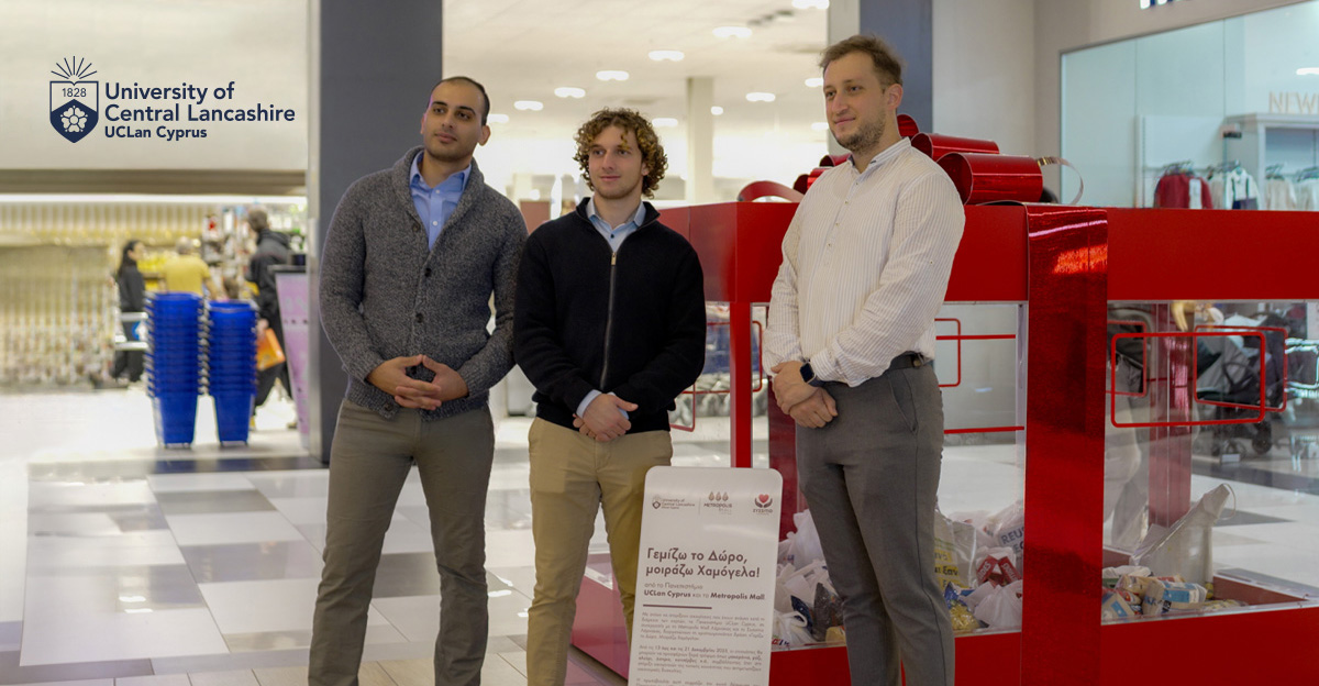 Μήνυμα αλληλεγγύης και προσφοράς από το Πανεπιστήμιο UCLan Cyprus και το Larnaca Metropolis Mall