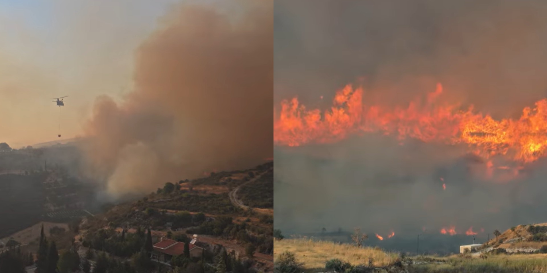 VIDEO: Συγκλονιστικά πανοραμικά πλάνα από drone – Καρέ-καρέ η εξάπλωση και η κατάσβεση της πυρκαγιάς στη Λεμεσό