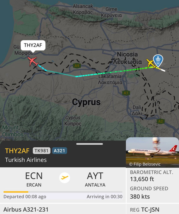 Αεροσκάφος πέταξε πάνω από κατοικημένες περιοχές σε χαμηλό ύψος – Ανήκει στην Turkish Airlines