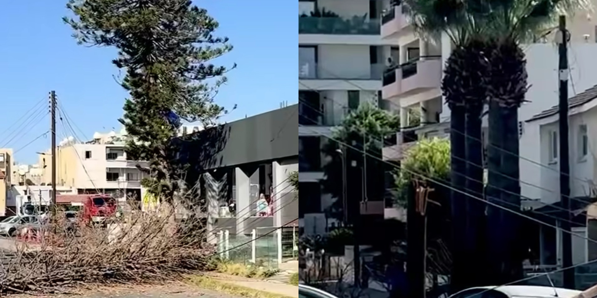 VIDEO: Αναστάτωση στη Λάρνακα – Πάσσαλος της ΑΗΚ έπεσε σε όχημα λόγω των ισχυρών ανέμων