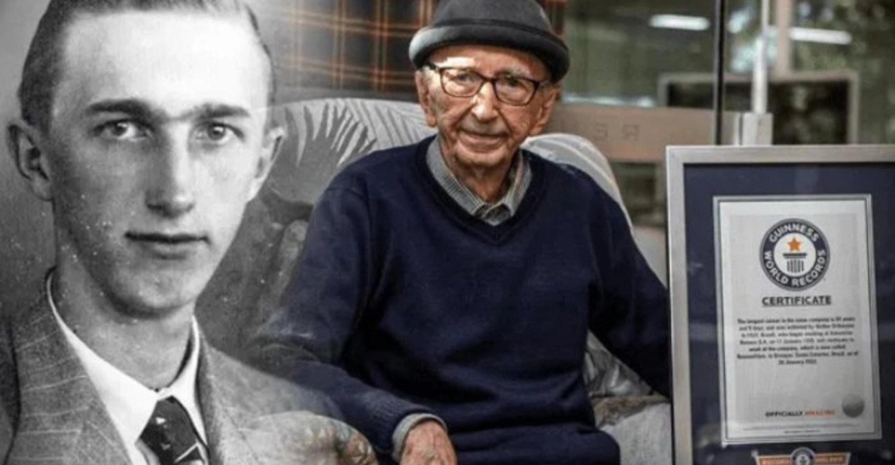 Ο 100χρονος που μπήκε στο Βιβλίο Γκίνες για το παγκόσμιο ρεκόρ καριέρας Ο 100χρονος που μπήκε στο Βιβλίο Γκίνες για το παγκόσμιο ρεκόρ καριέρας