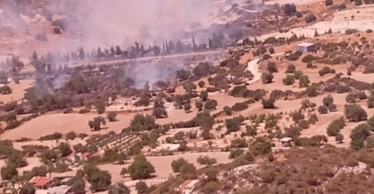 Υπό έλεγχο η πυρκαγιά στη Σωτήρα Λεμεσού: Ελέγχεται περιμετρικά και οριοθετείται