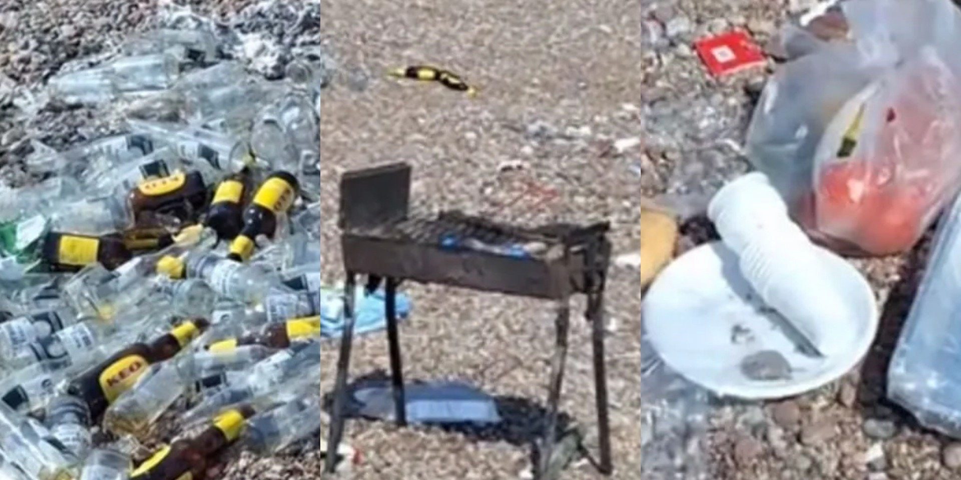 VIDEO: Εικόνες ντροπής – Νεαροί μετέτρεψαν κυπριακή παραλία σε σκουπιδότοπο