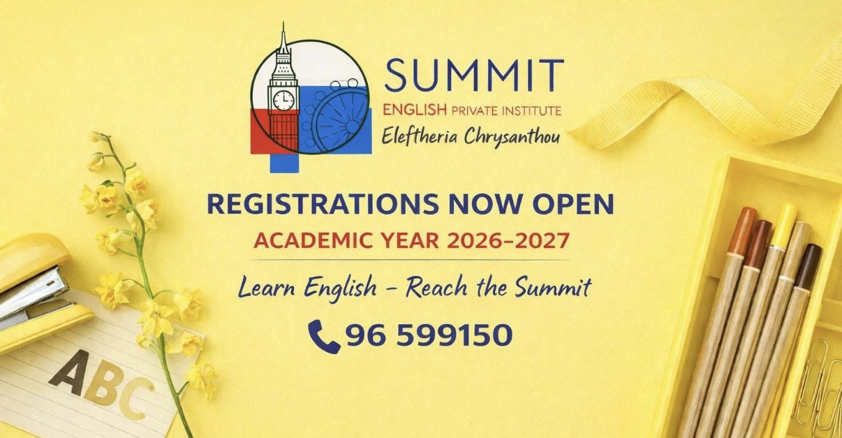 Summit English Private Institute: &Alpha;&nu;&omicron;ί&gamma;&epsilon;&iota; &tau;&iota;&sigmaf; &epsilon;&gamma;&gamma;&rho;&alpha;&phi;έ&sigmaf; &tau;&omicron;&upsilon; &gamma;&iota;&alpha; &tau;&eta; &nu;έ&alpha; &sigma;&chi;&omicron;&lambda;&iota;&kappa;ή &chi;&rho;&omicron;&nu;&iota;ά - &Iota;&delta;&iota;&alpha;ί&tau;&epsilon;&rho;&eta; έ&mu;&phi;&alpha;&sigma;&eta; &sigma;&tau;&alpha; &pi;&rho;ώ&tau;&alpha; &beta;ή&mu;&alpha;&tau;&alpha; &tau;&omega;&nu; &pi;&alpha;&iota;&delta;&iota;ώ&nu; &sigma;&tau;&alpha; &alpha;&gamma;&gamma;&lambda;&iota;&kappa;ά