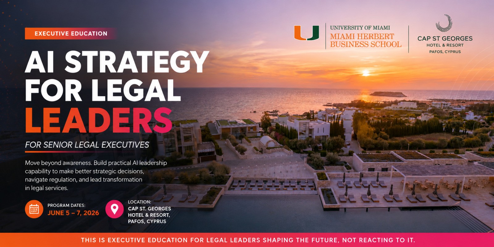 Το Miami Herbert Business School φέρνει στην Κύπρο κορυφαίο πρόγραμμα AI για Νομικούς