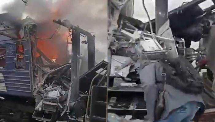 Συγκλονιστικό video: Ρωσική επίθεση με drone σε σιδηροδρομικό σταθμό στην Ουκρανία
