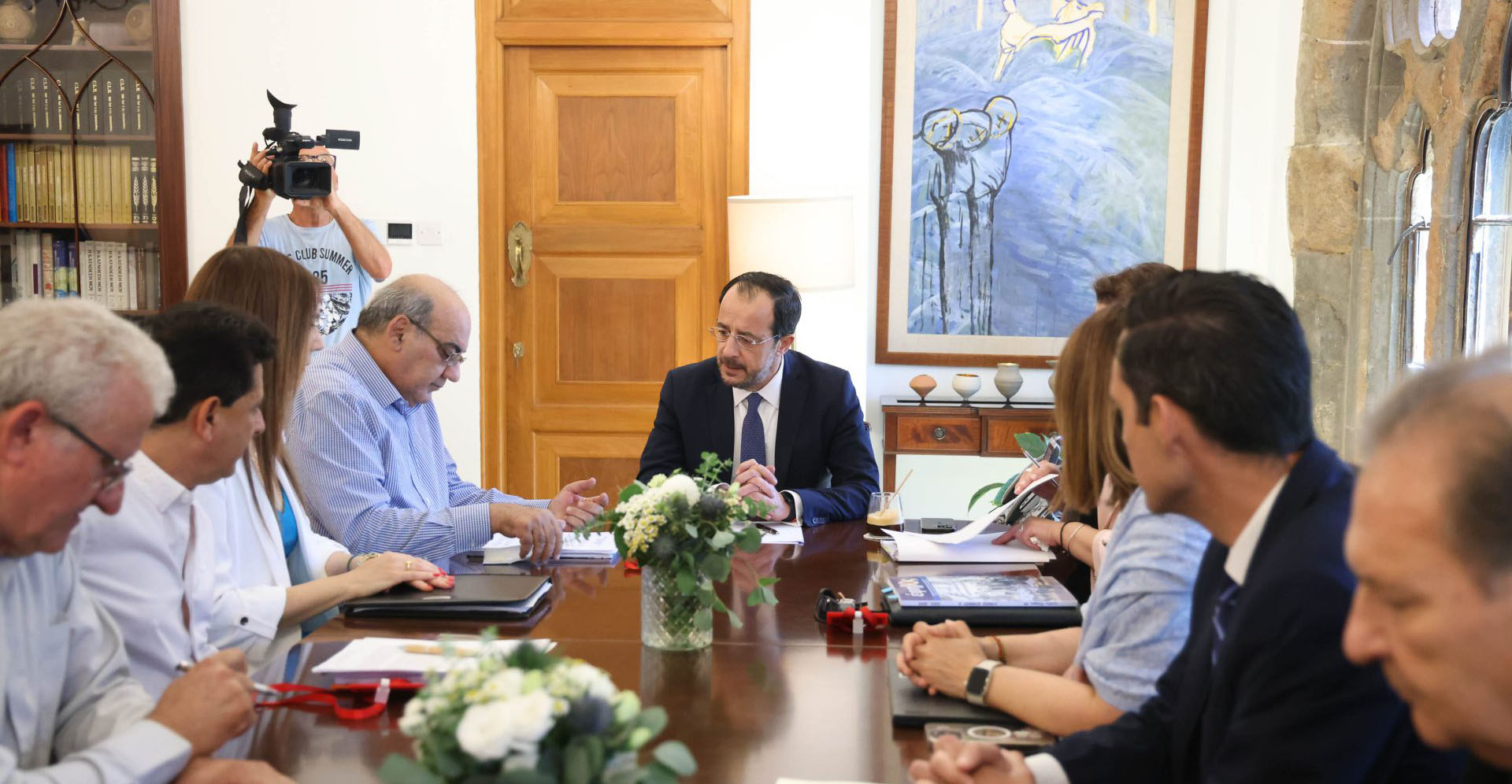 Τα είπε με τις εκπαιδευτικές οργανώσεις ο ΠτΔ στο Προεδρικό
