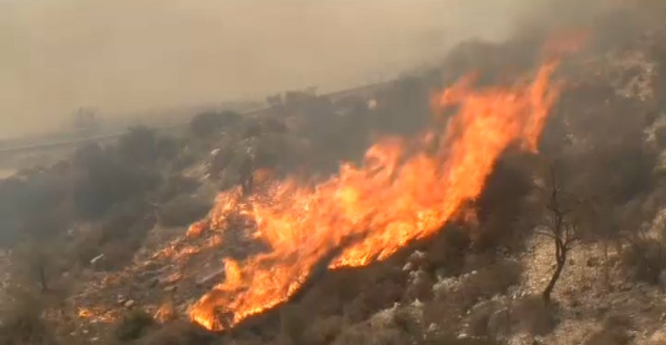 Αντιμετωπίστηκε η αναζωπύρωση της πυρκαγιάς στην περιοχή Στρουμπιού
