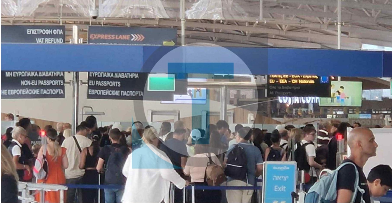 Αναστάτωση στο Αεροδρόμιο Λάρνακας – Ουρές και παράπονα επιβατών για καθυστερήσεις – Δείτε φωτογραφίες