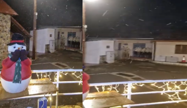 Video: Οι πρώτες νιφάδες στα ορεινά