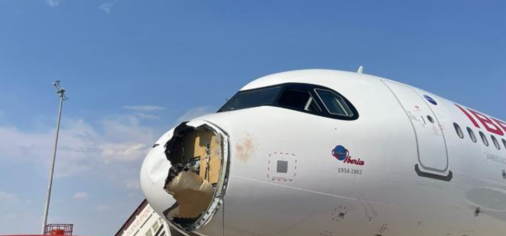 VIDEO – Μαδρίτη: Τεράστια ζημιά σε Airbus προκάλεσε ένα… πουλί