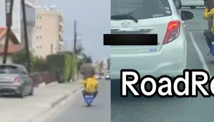 Video: Ασυνήθιστη και επικίνδυνη «μεταφορά» με πατίνι στους δρόμους της Λεμεσού
