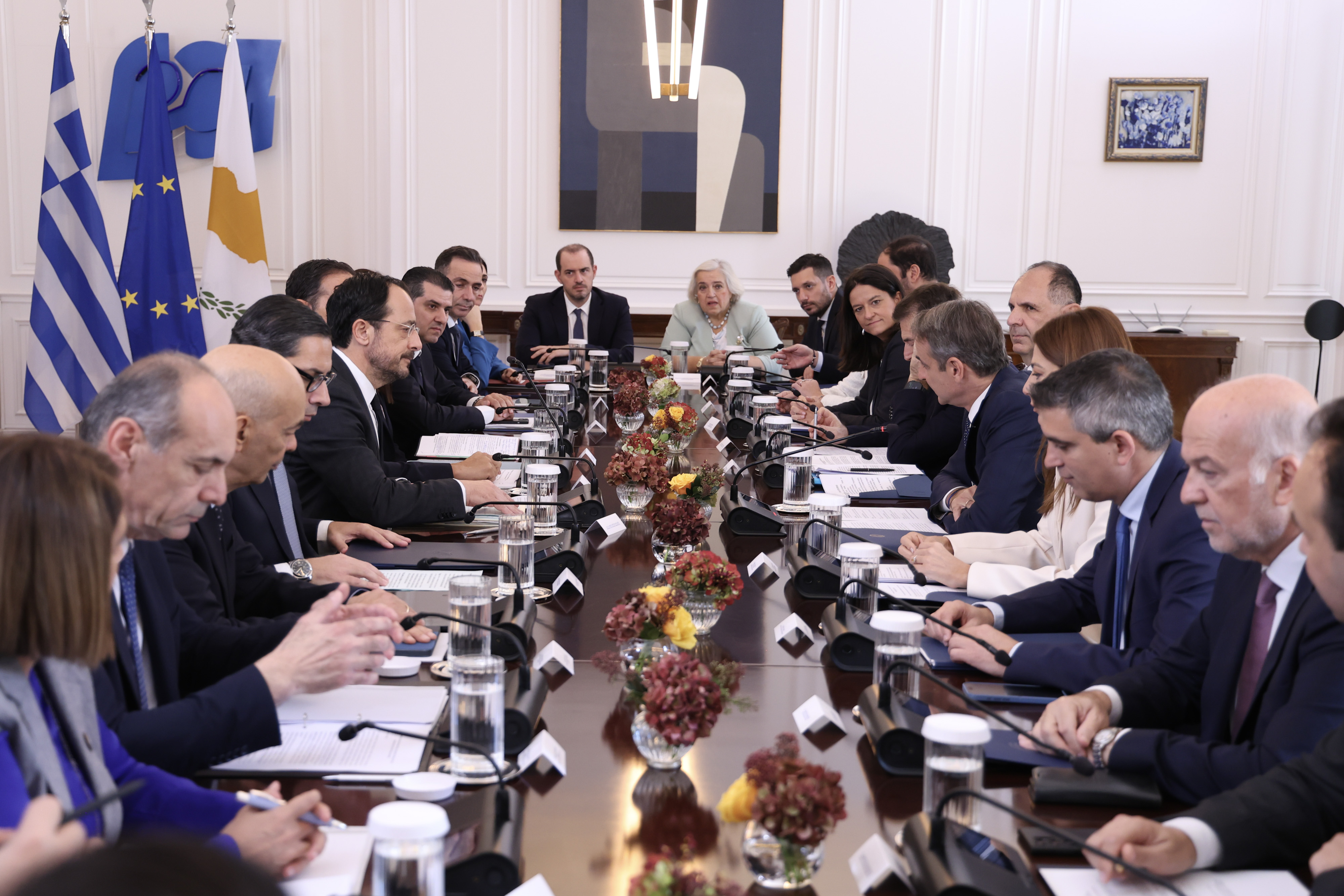 Μητσοτάκης – Χριστοδουλίδης: Αποφάσισαν άμεση επικαιροποίηση οικονομοτεχνικών παραμέτρων του GSI