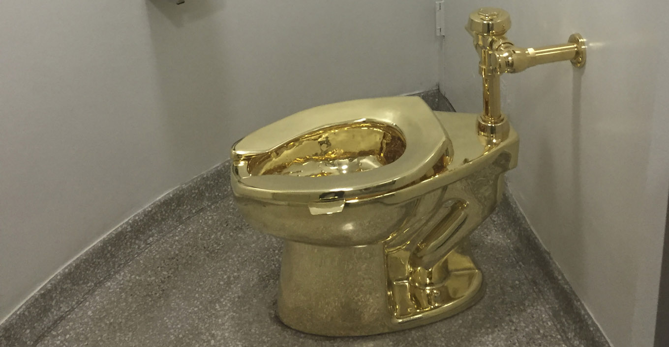 Από τη χρυσή τουαλέτα του των 1,1 εκατομμυρίων στο Λονδίνο