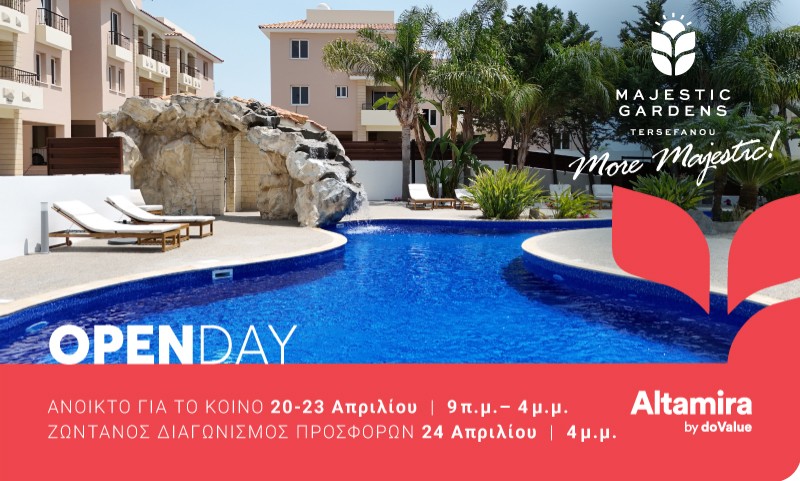 Open Day  Live Bidding από την Altamira στο Majestic Gardens  με τιμές από €45.000