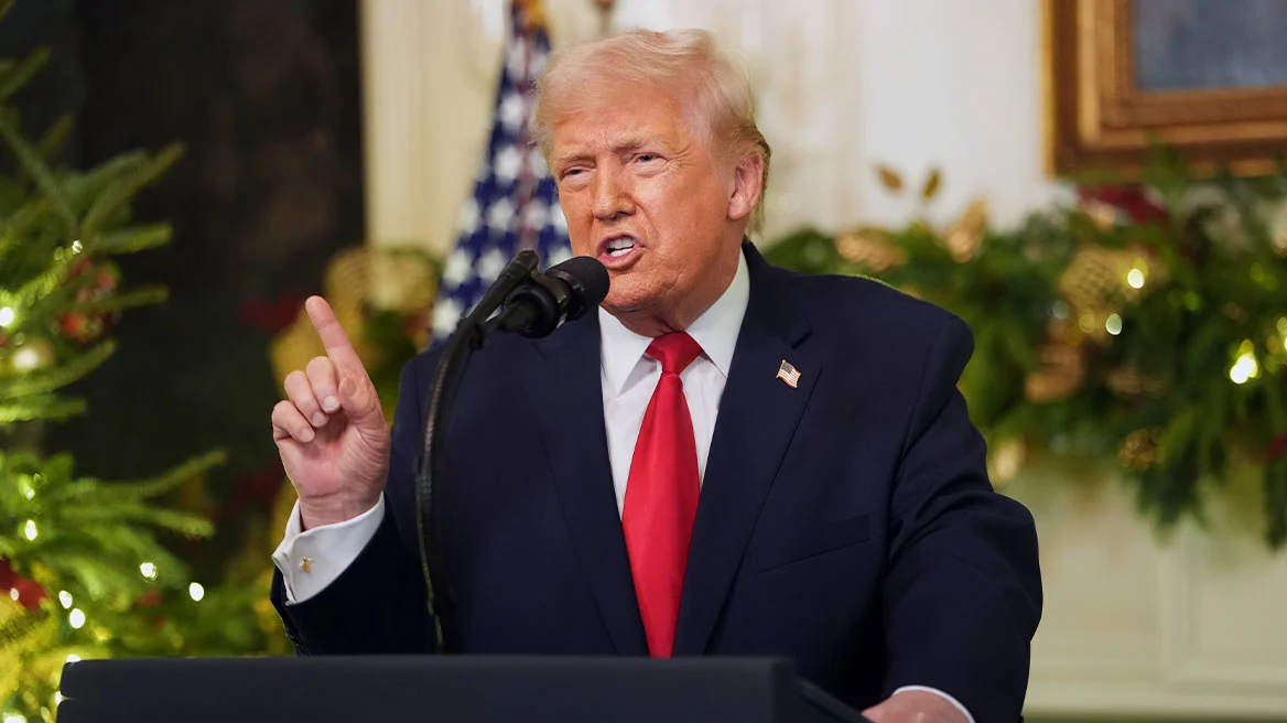 &Sigma;&phi;&omicron;&delta;&rho;ή &epsilon;&pi;ί&theta;&epsilon;&sigma;&eta; &Tau;&rho;&alpha;&mu;&pi; &sigma;&tau;&omicron;&nu; &kappa;&upsilon;&beta;&epsilon;&rho;&nu;ή&tau;&eta; &tau;&eta;&sigmaf; &Mu;&iota;&nu;&epsilon;&sigma;ό&tau;&alpha;: &laquo;&Kappa;&alpha;&nu;&epsilon;ί&sigmaf; &delta;&epsilon;&nu; &epsilon;ί&nu;&alpha;&iota; &upsilon;&pi;&epsilon;&rho;ά&nu;&omega; &tau;&omicron;&upsilon; &Nu;ό&mu;&omicron;&upsilon;&raquo;