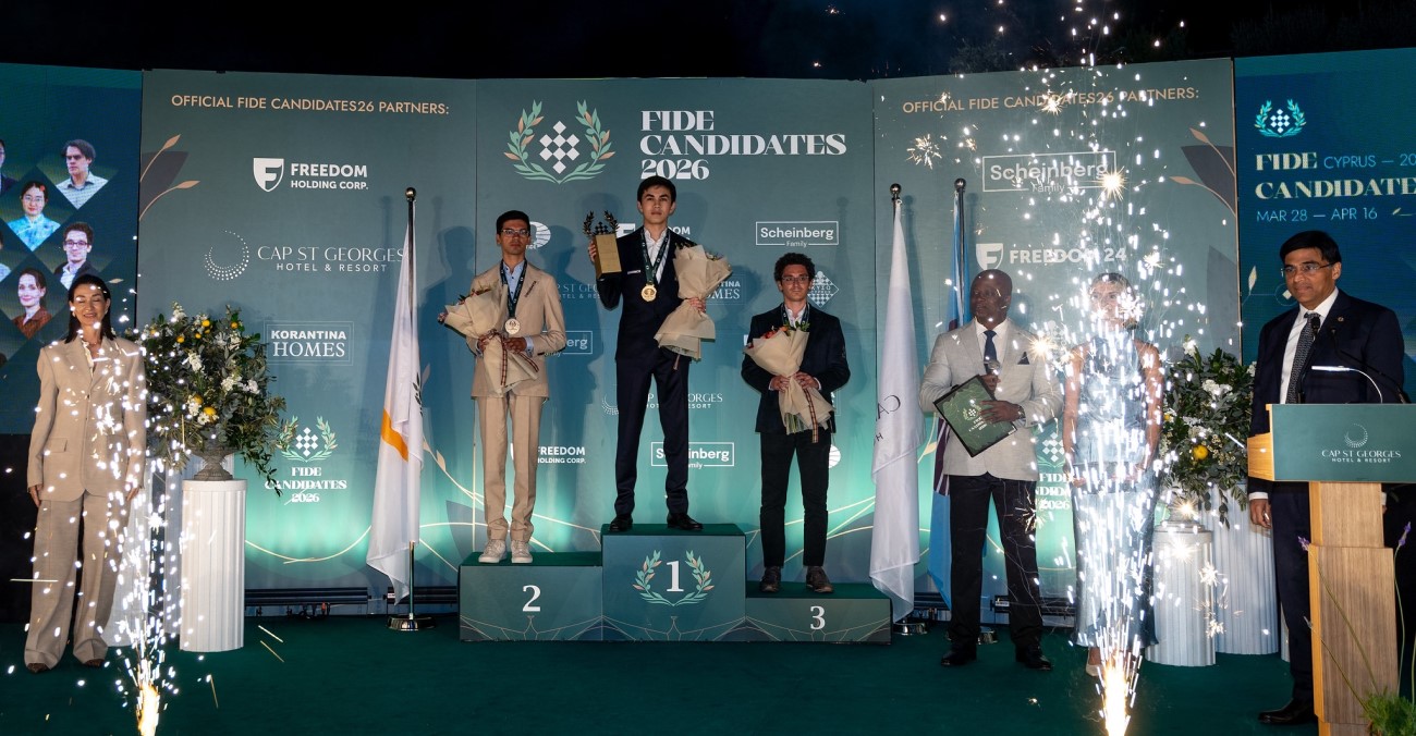 Closing Ceremony of the FIDE Candidates Tournament 2026 at Cap St Georges Hotel Resort