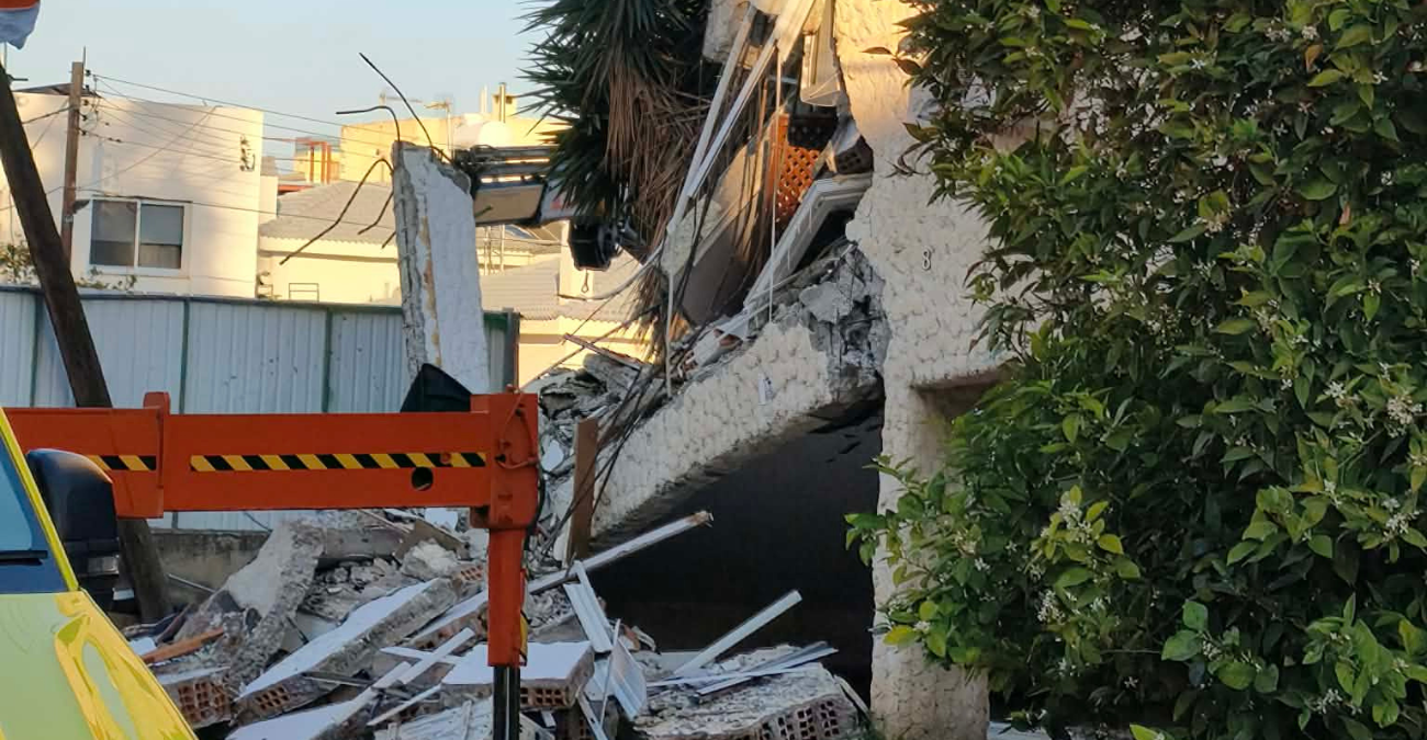 Τραγωδια στη Λεμεσό: Ανασύρθηκε νεκρό πρόσωπο από τα ερείπια