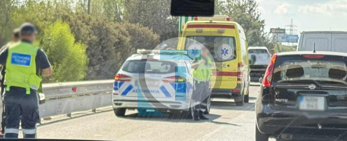 Τροχαίο στον αυτοκινητόδρομο – Έκλεισε λωρίδα κυκλοφορίας – Επικρατεί πυκνή τροχαία κίνηση